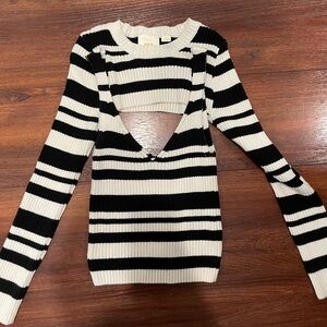 Maeve By Anthropologie Striped Shrug Set Size Small